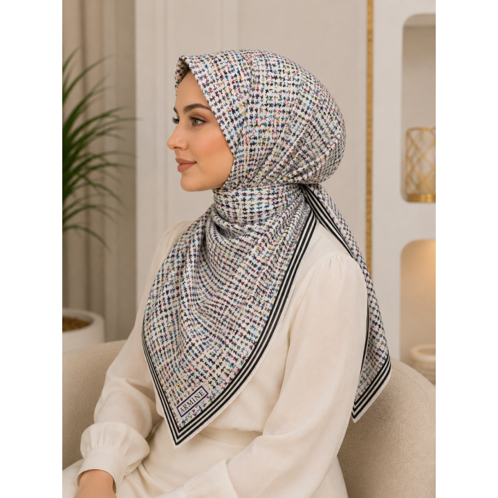 Armine DJ Saf İpek Eşarp 8834DS